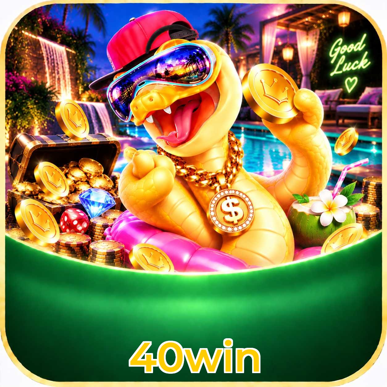 Catálogo de slots da 40win com RTP médio de 96,52%