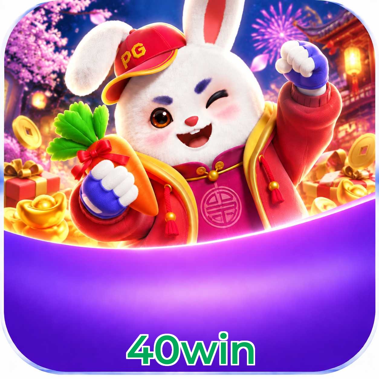 Página oficial da 40win no Facebook com promoções e suporte
